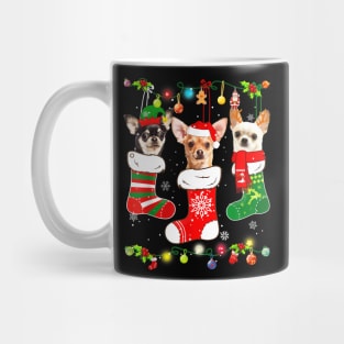 Chihuahua Christmas Lights Funny Xmas Dog Lover Mug